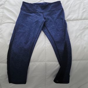 Zella blue workout yoga capri